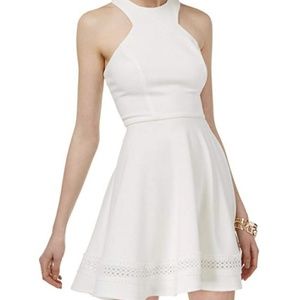 B. Darlin Fit & Flare Mini Dress - Color White